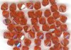 25 Indian Red AB 4mm Bicone Swarovski